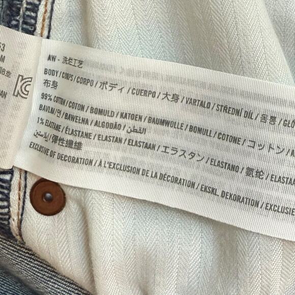 NWT Abercrombie & Fitch The Mom High Rise Curve Love Jeans Size 35 / 20R - Picture 10 of 12